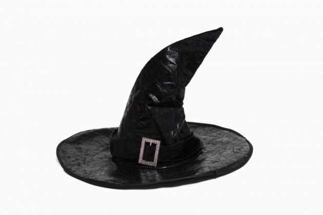 Witch Hat Leatherlook Black