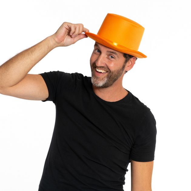 Top Hat Satin Orange - 6 Pack