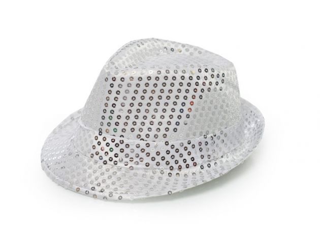 Spangles Hat Silver with light
