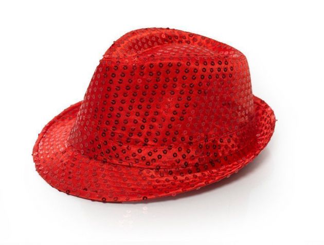 Spangles Hat Red - 6 Pack