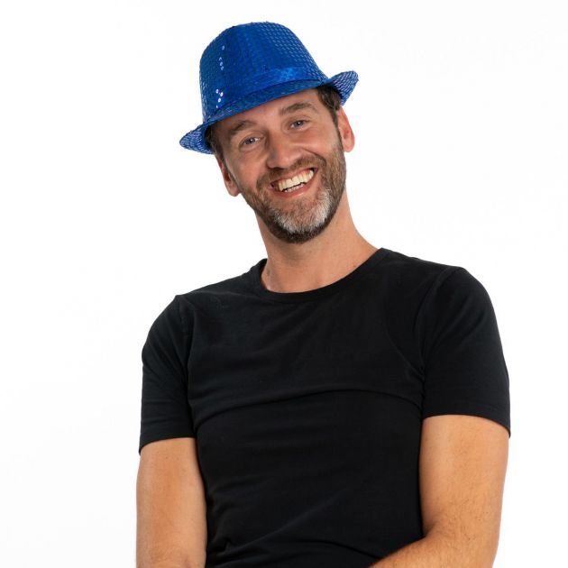 Spangles Hat Blue - 6 Pack