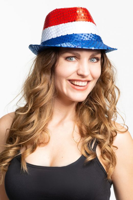 Spangles Hat Red/White/Blue - 6 Pack