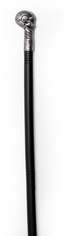Skull scepter zilver - 3 dlg 77 cm - 6 Pack