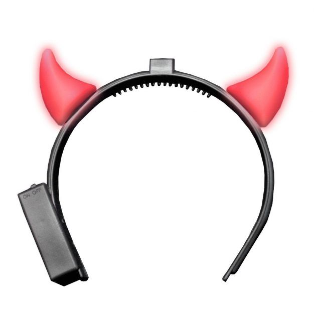 Devilhorns with Light Red incl Battery - 6 Pack