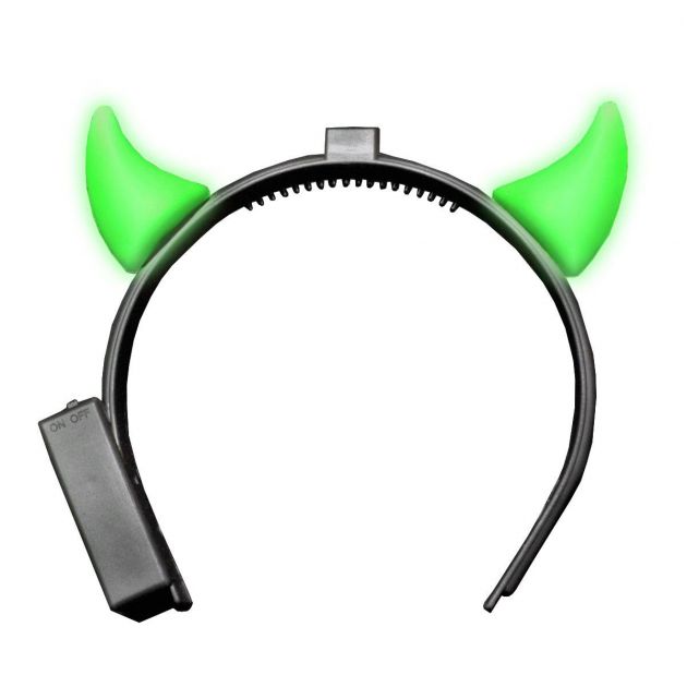 Devilhorns with Light Green incl Battery - 6 Pack