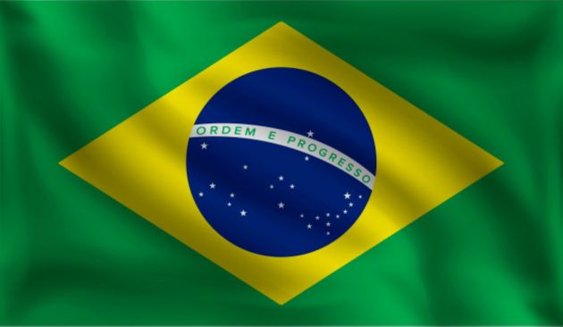 Country Flag Brasil 90 x 150 cm - 100% polyester