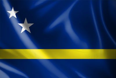 Country Flag Curacao 90 x 150 cm - 3 Pack