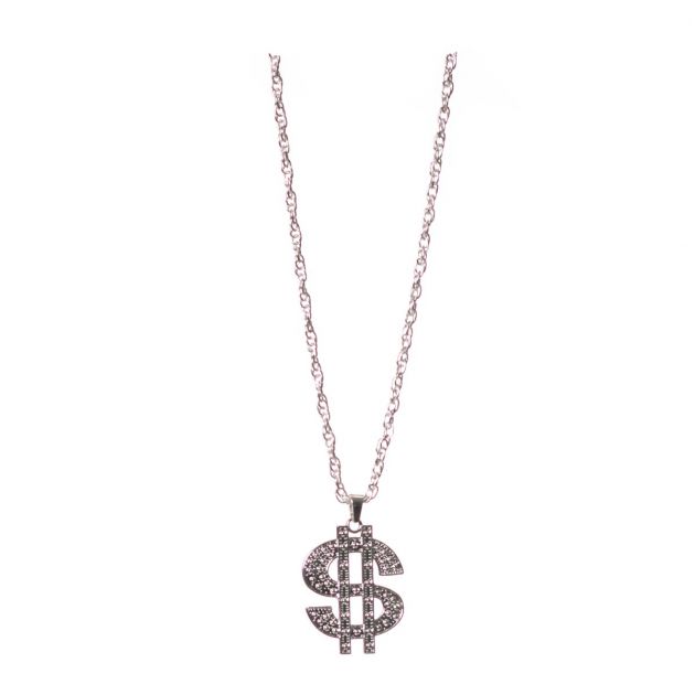 Dollar Silver Necklace Metal