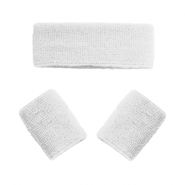 White Set Headband/Wristbands