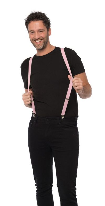 Suspenders Light Pink - Width 3 cm