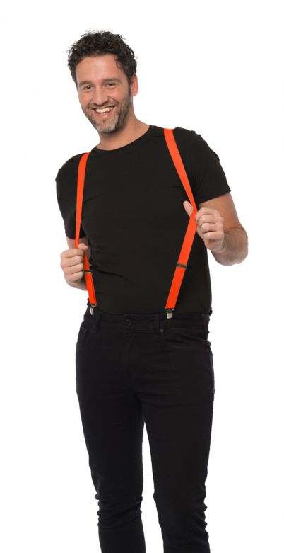 Suspenders Neon Orange - Width 3 cm