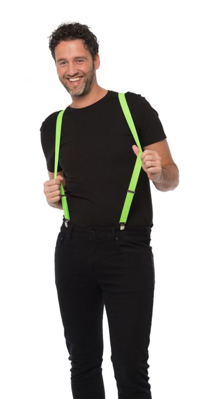 Suspenders Neon Green - Width 3 cm