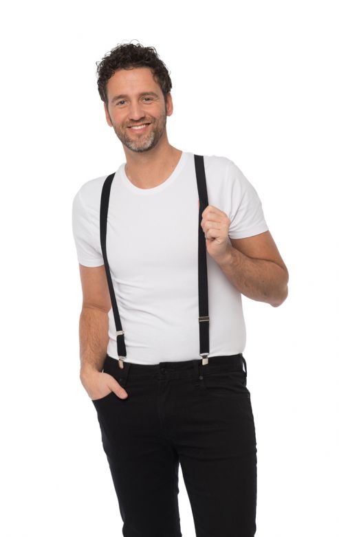 Suspenders Black - Width 3 cm