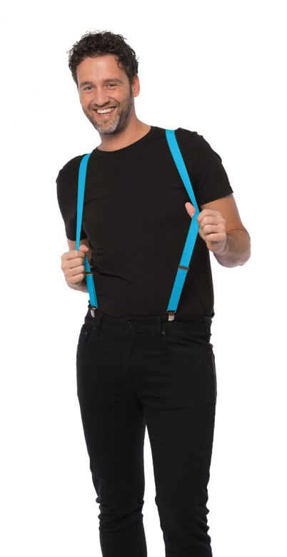 Suspenders Turquoise - Width 3 cm