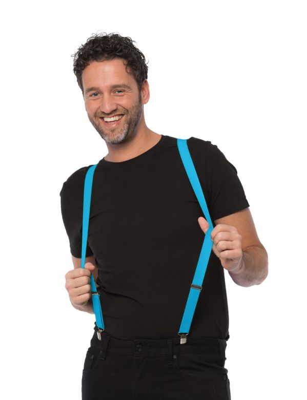 Suspenders Turquoise - Width 3 cm