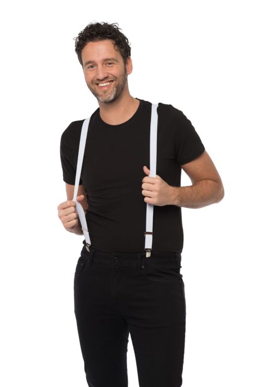 Suspenders White - Width 3 cm