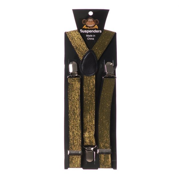 Suspenders Shiny Gold - Width 2,5 cm
