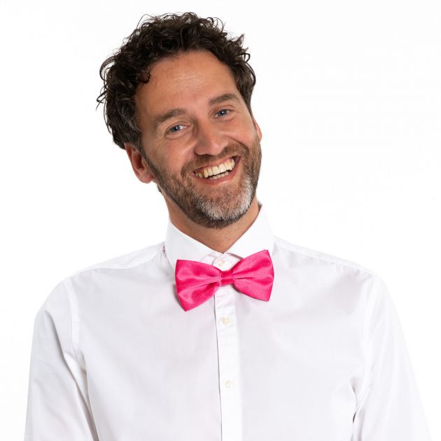 Vlinderstrik Neon Pink - 6 Pack