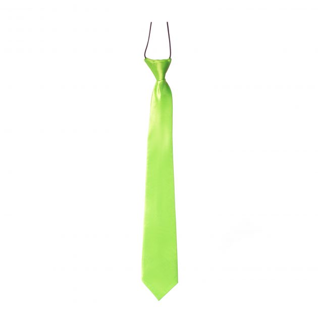 Tie Neon Green - 50 cm - 6 Pack