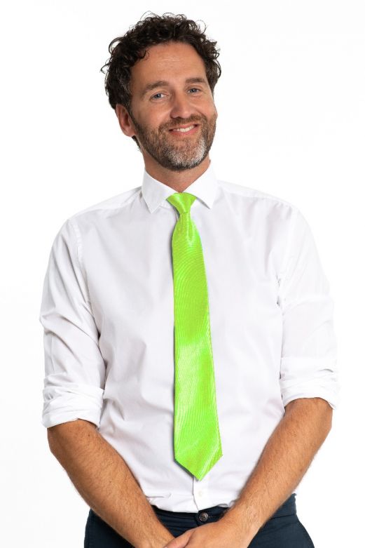 Tie Neon Green - 50 cm