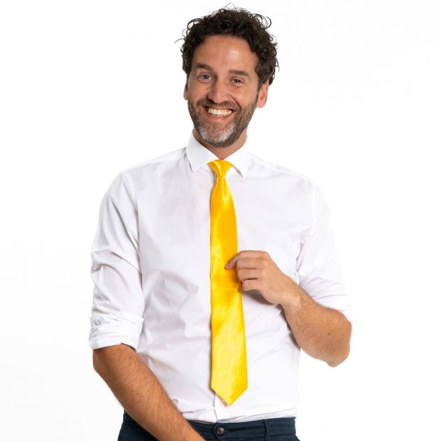 Tie Yellow - 50 cm - 6 Pack