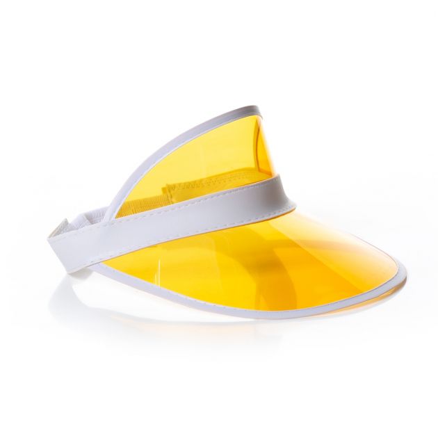 Poker Visor Yellow - 6 Pack