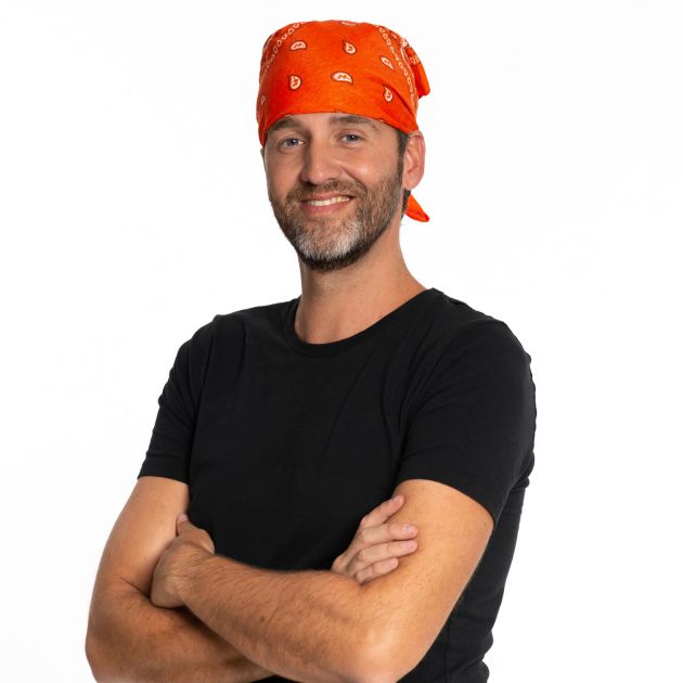 Bandana Traditioneel Oranje - 52 x 55 cm - 12 Pack