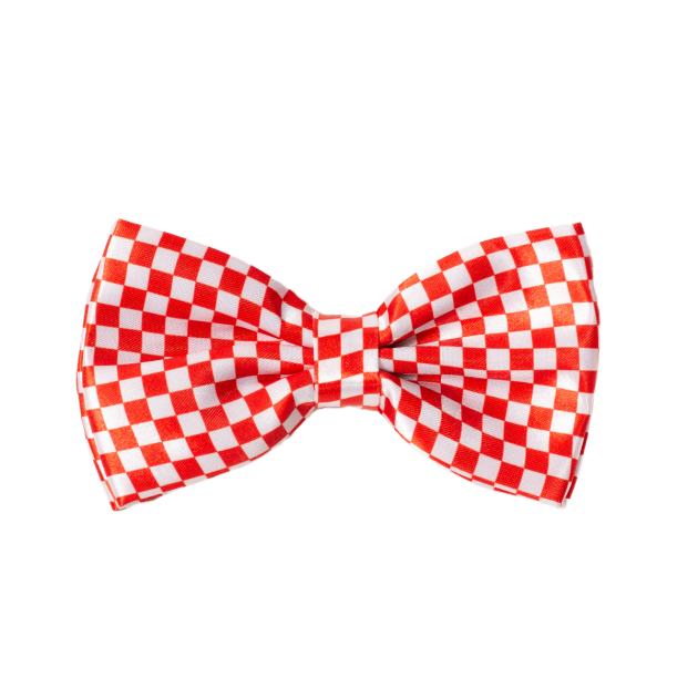 Bow Tie Checkered Red/White