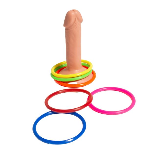 Piemel Ringgooispel met 6 Ringen - 6 Pack
