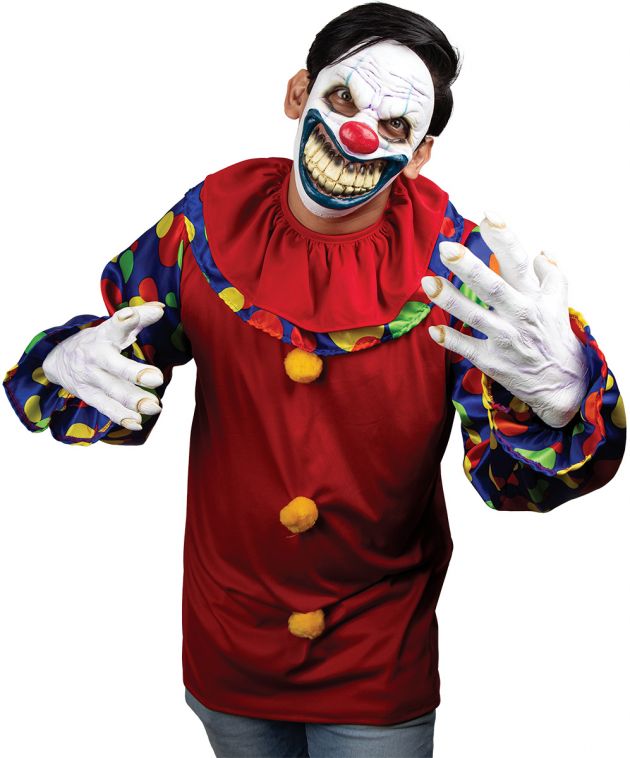 Face Mask with Hands - Clown