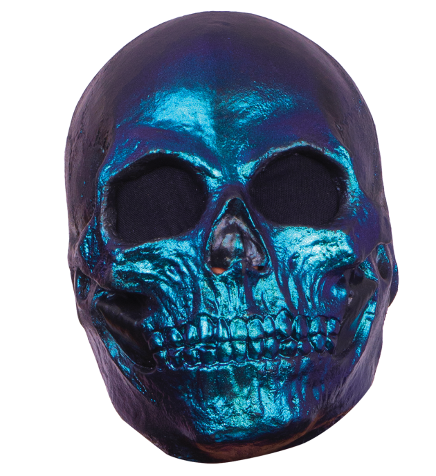 Face Mask - Skull Metalic Blue
