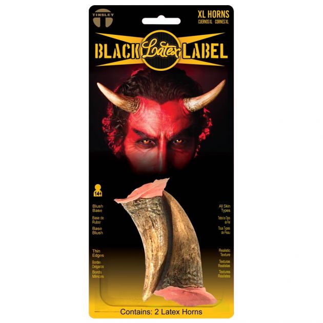 Black Label Latex Horns - XL Duivelshoorns