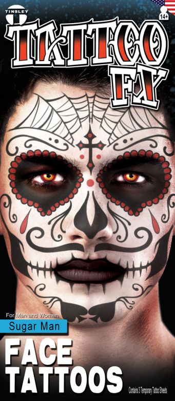 Costume Face Kits - Sugar Man - 6 Pack
