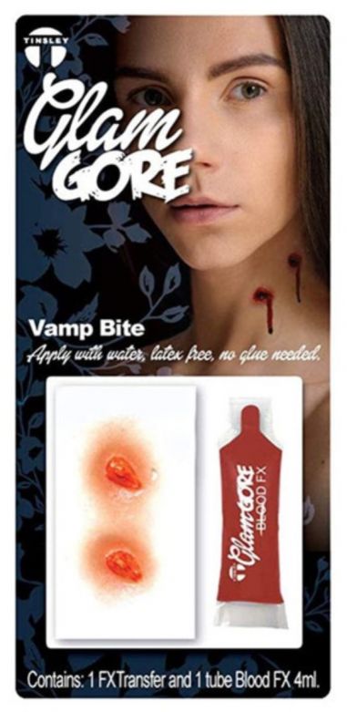 Glam Gore Transfer and Blood Sachet- Vampire bite