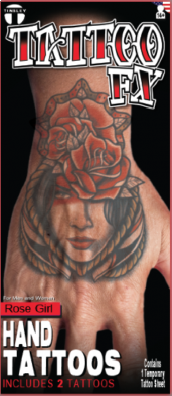 Hand Tattoo FX - Rose Girl