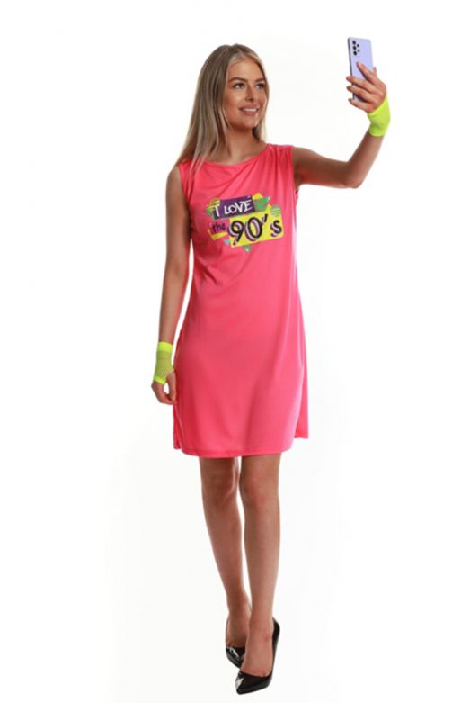 Pink 90's Festival Dress