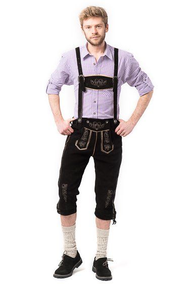Lederhose Peter, lang zwart