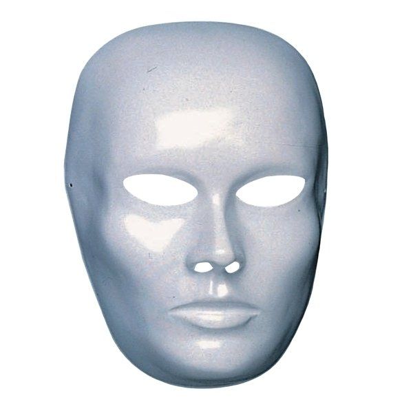 Beschilderbaar gezichtsmasker wit