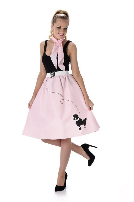 Poodle Rok Met Sjaal Licht Roze