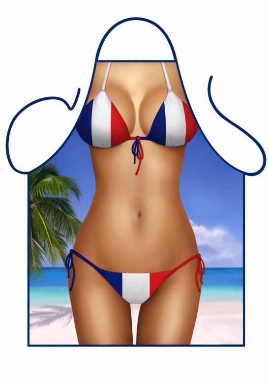 Apron - French Flag Bikini