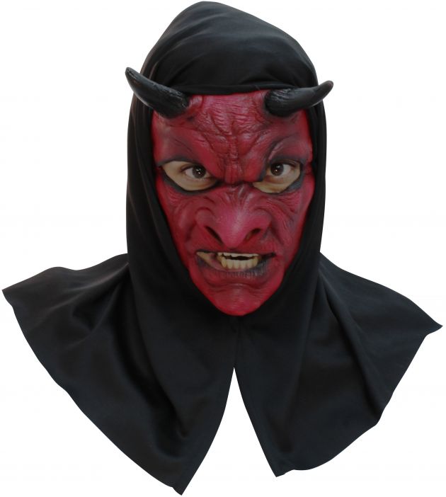 Face Mask with Hood - Evil Devil With Hood -