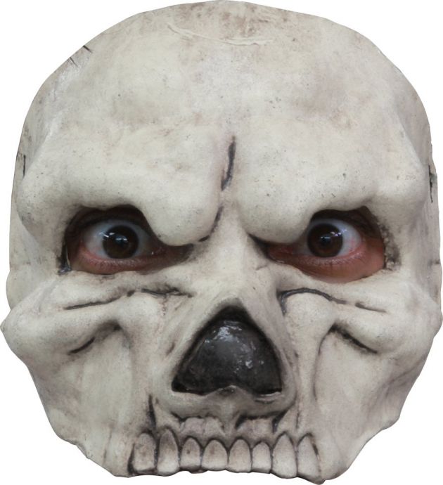 Half Masker - Skull White