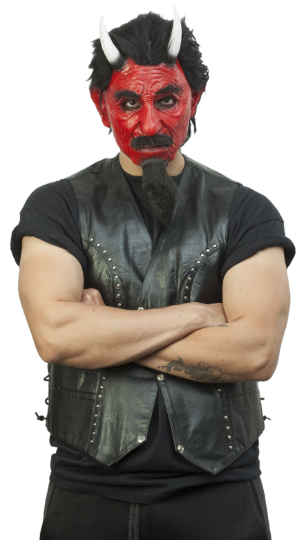 Face Mask with Hair - Hells Motor