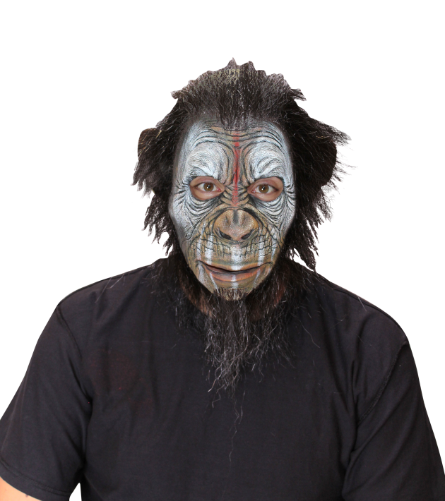 Face Mask with Hair - Blake War Ape