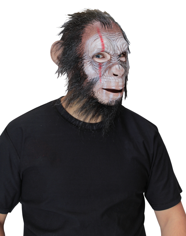 Face Mask with Hair - Julius War Ape