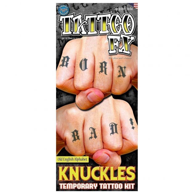 Costume Kits - Knuckles - Alphabet Old English