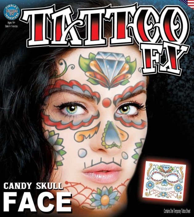 Costume Face Kits - Candy Skull Face