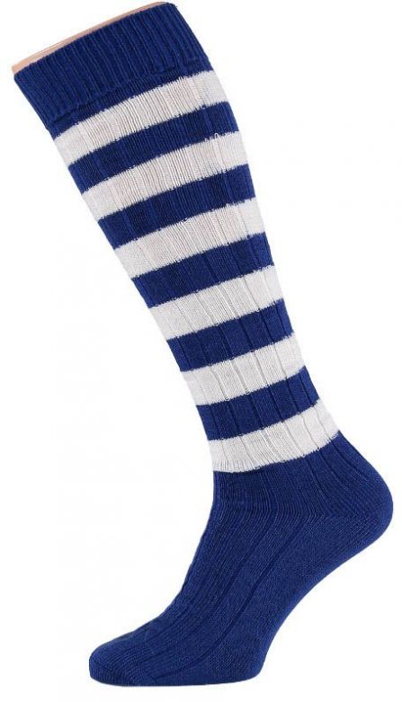 Carnaval Soccer Socks Kobalt Blue/White